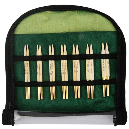 Набор "Special Interchangeable Needle Set" укороченных съёмных спиц "Bamboo", KnitPro, 22565