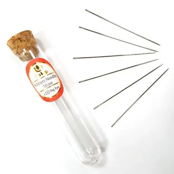 товар Иглы ручные шляпные "Straw" (широкое ушко), № 10 (0,46*40,5мм), сталь, 6шт, Tulip, THN-093e 