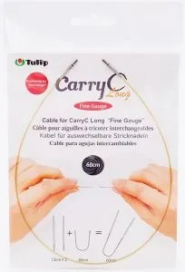 Тросик для съемных спиц "CarryC Long" - Fine Gauge, длина 60см, Tulip, CTMM-60 (Тросик для съемных спиц "CarryC Long" - Fine Gauge, длина 60см, Tulip, CTMM-60)