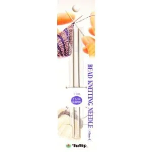 Спицы для вязания бисером сталь, Tulip, TBN (1.3мм/11см)