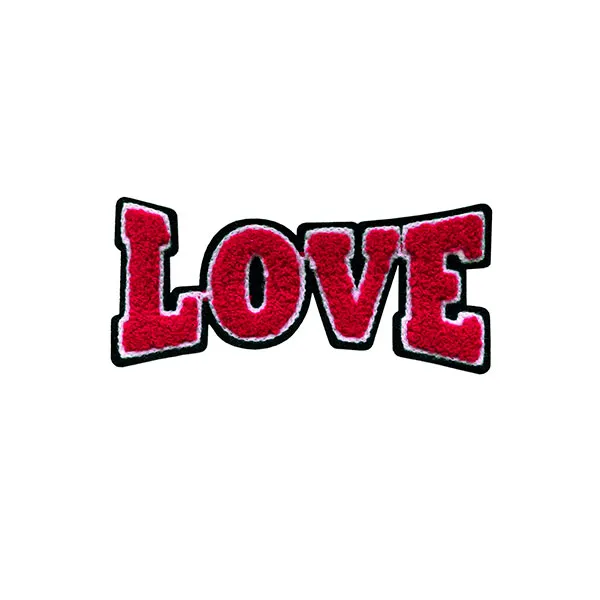 товар Термоаппликация "Love" 113*50мм, 100% полиэстер, белый/красный/черный, Prym, 926677 
