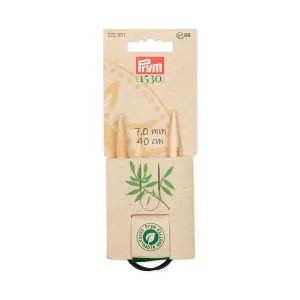Серия "Prym 1530" - Спицы круговые бамбук, натуральный, Prym, 222 (7мм/40см)