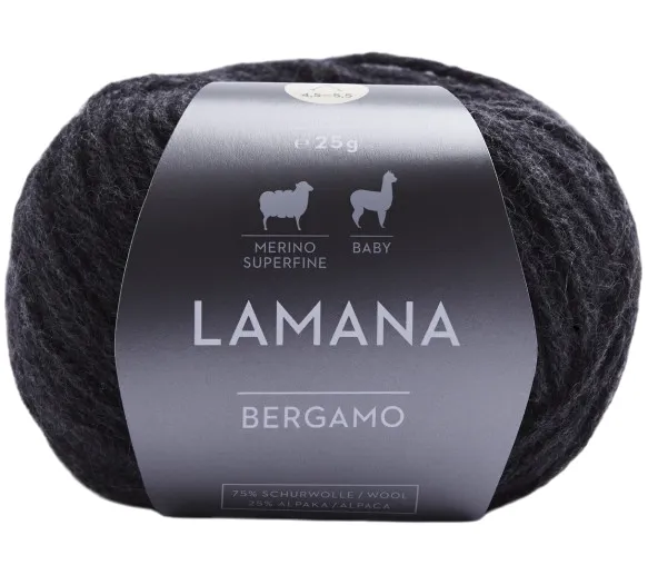 /Бергамо/ пряжа Lamana (75% шерсть мериноса сверхтонкая, 25% бэби альпака), 10*25г/65м (28 M, schief