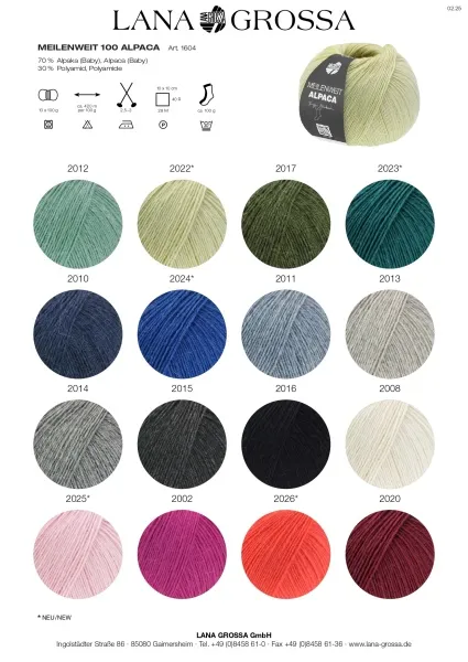 товар Пряжа 'MEILENWEIT 6-PLY 150 ALPACA' 