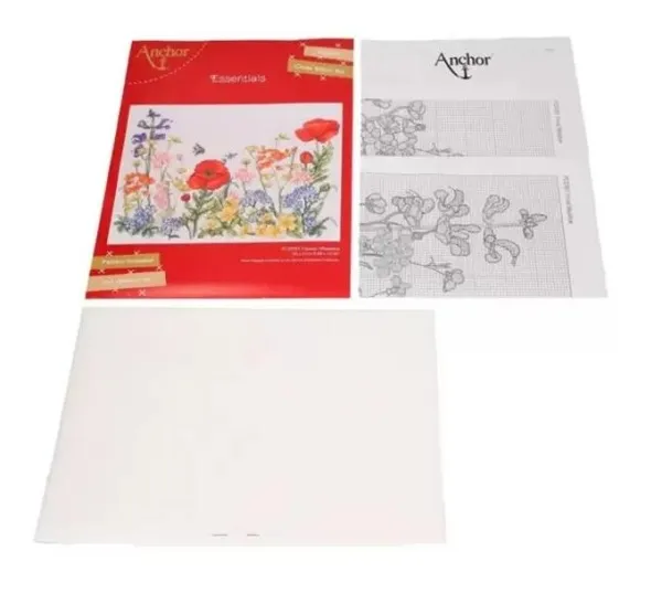товар Набор для вышивания Anchor "Floral Meadow" /Цветочный луг/ 25*31см, MEZ Венгрия, PCE981 