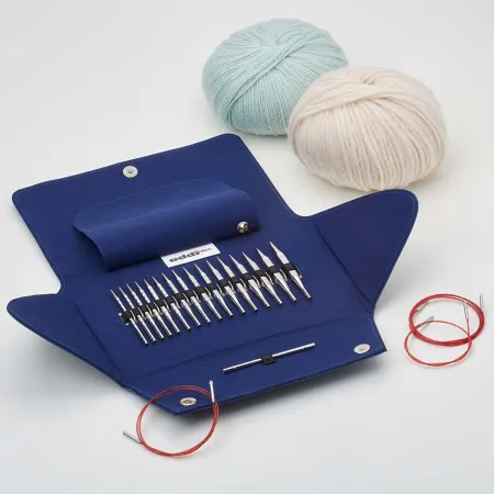 Набор круговых коротких спиц со сменными лесками addiClick Novel LACE Short Tips. Арт 730-2/000