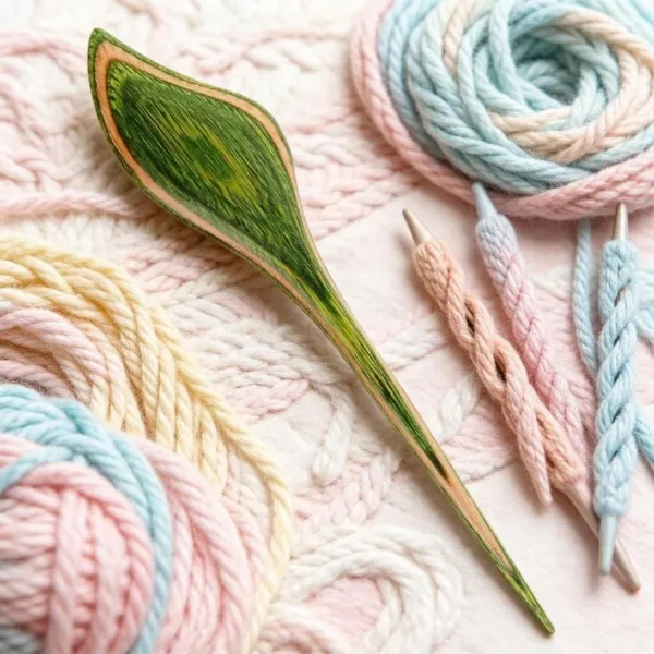 товар Застежка фибула "Feather", длина 16см, дерево, KnitPro, 20928 
