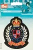 Термоаппликация "Герб CROWN" 70*90мм, 100% полиэстер, золотистый/красный/черный, Prym, 926679 (* Термоаппликация "Герб CROWN" 70*90мм, 100% полиэстер, золотистый/красный/черный, Prym, 926679)
