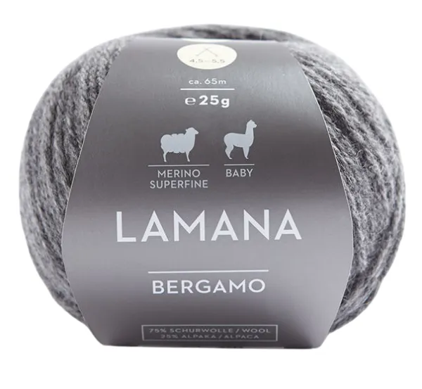 /Бергамо/ пряжа Lamana (75% шерсть мериноса сверхтонкая, 25% бэби альпака), 10*25г/65м (28 M, schief