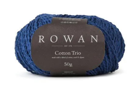Cotton Trio /Коттон Трио/ пряжа Rowan, 9802248 (120, deep глубина, синий)