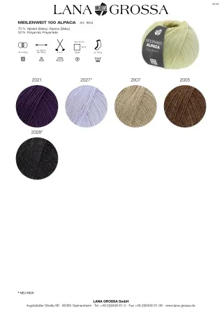 товар Пряжа 'MEILENWEIT 6-PLY 150 ALPACA' Италия 