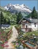 Канва-страмин Royal Paris с рисунком "Alpages" 47,5*37см, MEZ Венгрия, 9880132-00074 (Канва-страмин Royal Paris с рисунком "Alpages" 47,5*37см, MEZ Венгрия, 9880132-00074)
