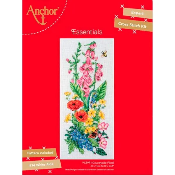 товар Набор для вышивания Anchor "Garden Floral" 32*14см, MEZ Венгрия, PCE971 Венгрия 