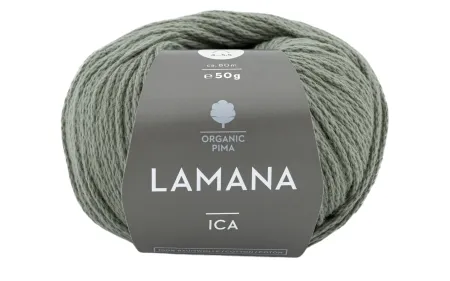 товар /Ика/ пряжа Lamana, 100% пима хлопок, 10*50г/80м (28, schiefergrau, Ica Германия 