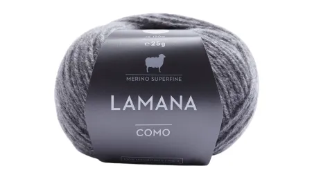 товар /Комо/ пряжа Lamana (100% шерсть мериноса сверхлегкая), 10*25г/120м (28 M, schiefergrau, Como Германия 