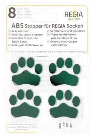 ABS-противоскользящие наклейки Regia для приклеивания к носкам, MEZ, (черный), 98245100-00001