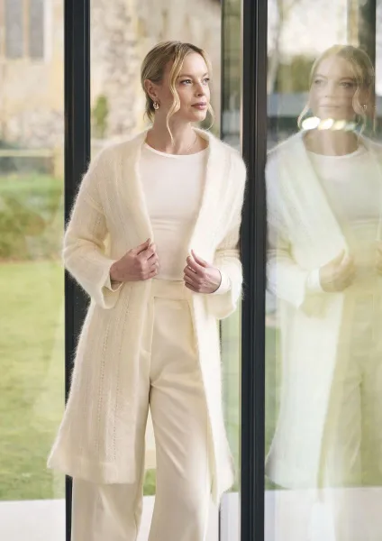 товар Инструкция Mode at Rowan по вязанию кардигана «Ovington» из пряжи Alpaca Haze, MIP12 