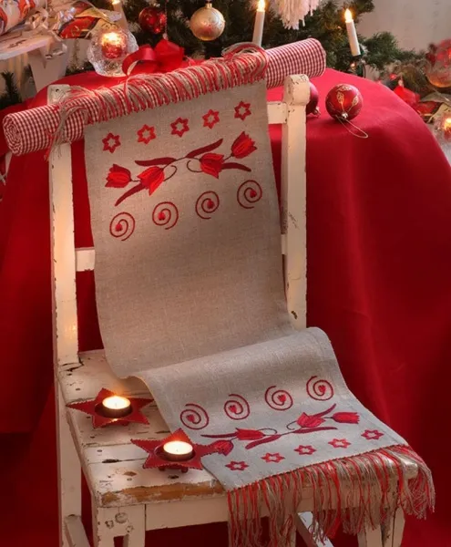 товар Набор для вышивания Anchor: дорожка "Christmas Tulips Runner" 29*110см, MEZ Венгрия, 9240000-02537 
