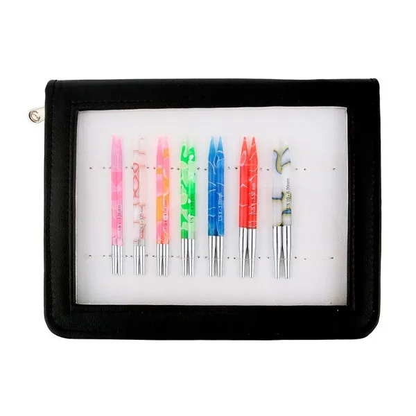 товар Набор "Deluxe Set Special IC" спиц съемных укороченных "Marblz", 7 размеров, KnitPro, 71505 