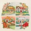 товар Набор для вышивания Anchor "Seasonal Cottages" 30*30см, MEZ, PCE750 