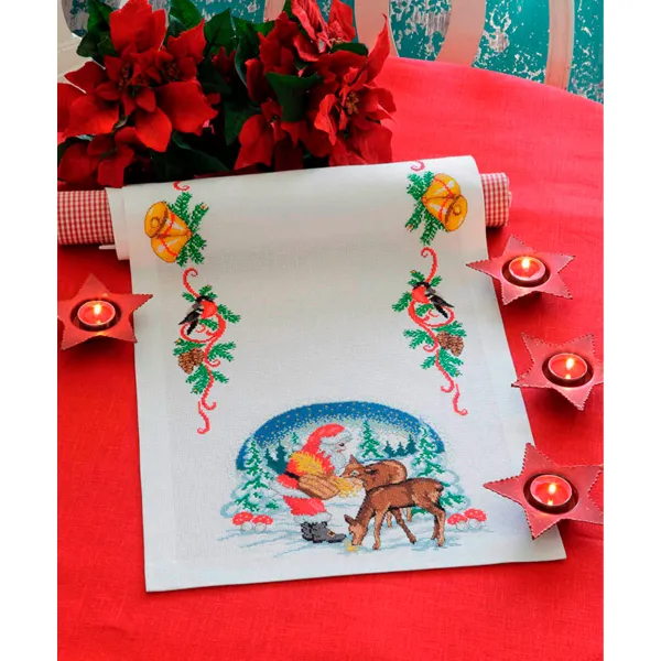 товар Набор для вышивания Anchor: салфетка-дорожка "Deer Suppers" 40*100см, MEZ Венгрия, 9240000-03505 