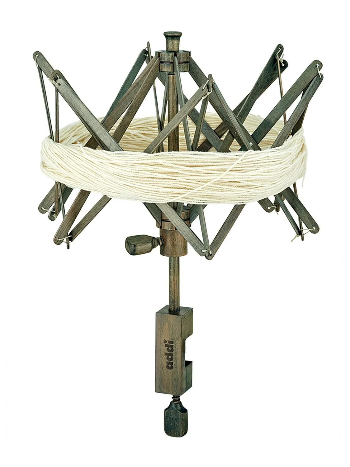 Зонт для перемотки пряжи addiUmbrella, с креплением, буковое дерево. Арт 531-2/000