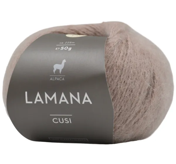 /Кузи/ пряжа Lamana, 100% альпака, 5*50г/225м (03, seidengrau, Cusi