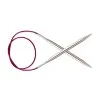 Спицы круговые "Noval" латунь с гальваническим покрытием, серебристый, KnitPro, 113 (10мм/60см)