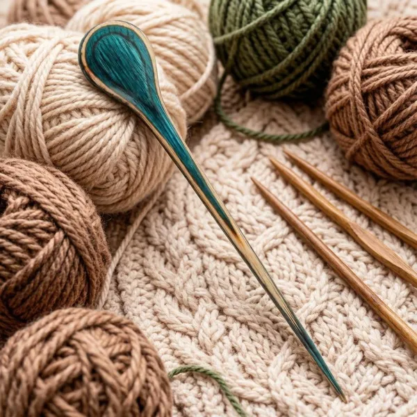 товар Застежка фибула "Drop", длина 16см, дерево, KnitPro, 20924 