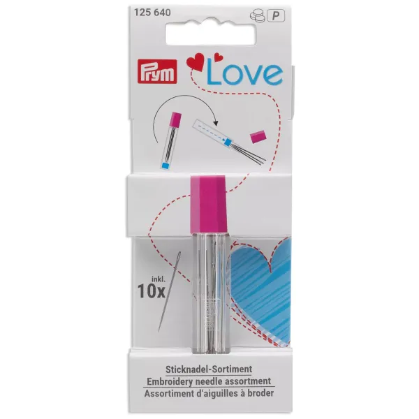 товар Серия "Prym Love" - Набор игл для вышивания (с острыми и тупыми концами) в футляре, Prym, 125640 