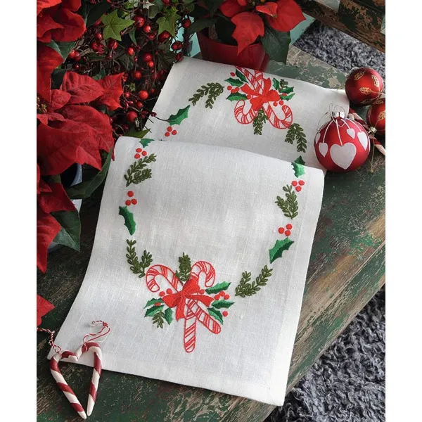 товар Набор для вышивания Anchor: салфетка-дорожка "Christmas Candy" 27*80см, MEZ Венгрия, 9240000-03530 