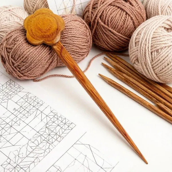 товар Застежка фибула "Blossom", длина 16см, дерево, KnitPro, 20922 