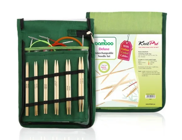 товар Набор "Deluxe" съемных спиц "Bamboo", 10 размеров, KnitPro, 22542 