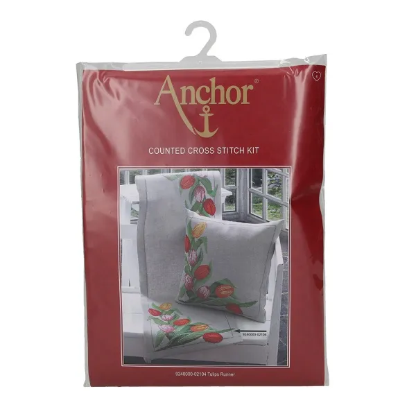 товар Набор для вышивания Anchor: салфетка-дорожка "Tulips" 36*112см, MEZ, 9240000-02104 