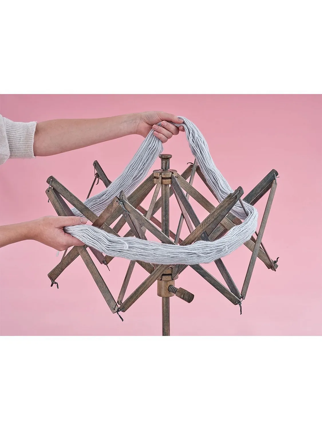 Зонт для перемотки пряжи addiUmbrella, с креплением, буковое дерево. Арт 531-2/000