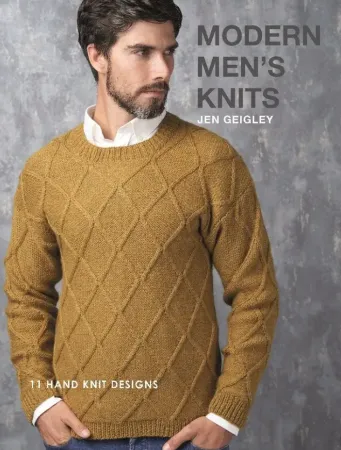 товар Книга Rowan "Modern Mens Knits", дизайнер Jen Geigley, 11 моделей, 9781916244542 Англия 