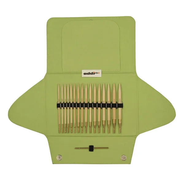товар Набор круговых бамбуковых спиц со сменными лесками addiClick Nature BAMBOO. Арт 550-2/000 Германия 