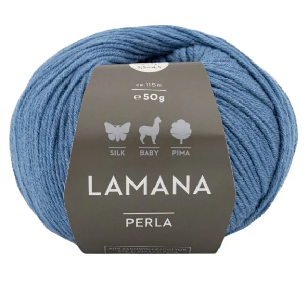 /Перла/ пряжа Lamana (60% пима хлопок, 25% бэби альпака, 15% шелк), 10*50г/115м (28, schiefergrau, P