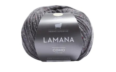 товар /Комо Твид/ пряжа Lamana (100% шерсть мериноса сверхлегкая), 10*25г/120м (28 ТВИД, schiefergrau, Com Германия 