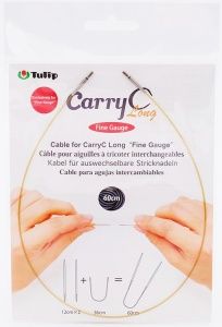 Тросик для съемных спиц "CarryC Long" - Fine Gauge, длина 60см, Tulip, CTMM-60 (Тросик для съемных спиц "CarryC Long" - Fine Gauge, длина 60см, Tulip, CTMM-60)