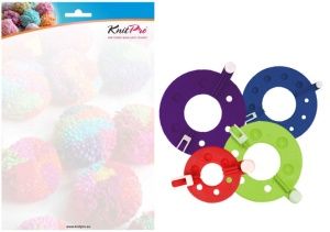Набор для изготовления помпонов "Rejoice", диаметр 3,5см, 5,5см, 7см и 9см, KnitPro, 10871 (Набор для изготовления помпонов "Rejoice", диаметр 3,5см, 5,5см, 7см и 9см, KnitPro, 10871)