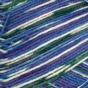Design Line /Дизайн Лайн/ пряжа Regia, 4 нитки, MEZ, 9801270 (03892, Design Line by Arne & Carlos, oksfjord color оксфьорд, голубой/зеленый/синий)