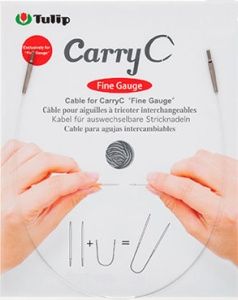 Тросик для съемных спиц CarryC "Fine Gauge", длина 40см, пластик, Tulip, CTMM-70 (Тросик для съемных спиц CarryC "Fine Gauge", длина 40см, пластик, Tulip, CTMM-70)