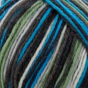Regia 4-fadig Color 100g / Регия 4 нитки 100г/ пряжа Regia, 4 нитки, MEZ, 9801269 (03803, olive color цвет оливы, голубой/зеленый/молочный/серый)