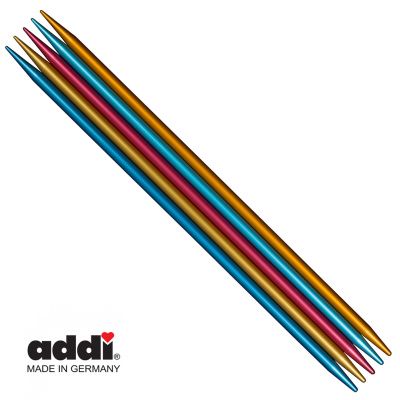 Спицы алюминиевые прямые чулочные сверхлегкие addiColibri, ADDI, 204-7 (2.5-15)