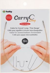 Тросик для съемных спиц "CarryC Long" - Fine Gauge, длина 50см, Tulip, CTMM-59 (Тросик для съемных спиц "CarryC Long" - Fine Gauge, длина 50см, Tulip, CTMM-59)