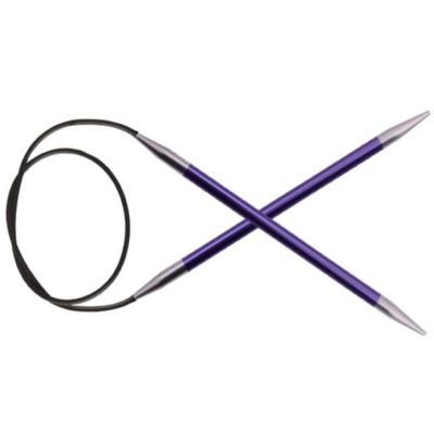 Knit Pro Спицы круговые Zing алюминий, аметистовый (фиолетовый) (7мм/40см)