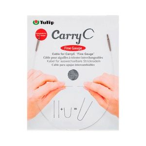 Тросик для съемных спиц CarryC "Fine Gauge", длина 60см, пластик, Tulip, CTMM-71 (Тросик для съемных спиц CarryC "Fine Gauge", длина 60см, пластик, Tulip, CTMM-71)