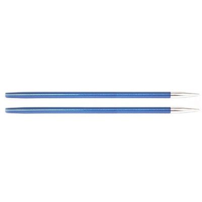 Knit Pro Спицы съемные Zing алюминий, сапфир (т.синий) 2шт (4мм/28-126см)