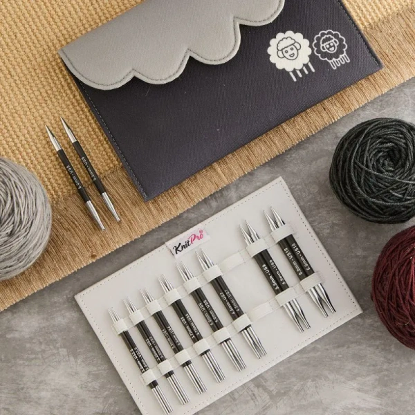 Набор "Deluxe" спиц съемных "Karbonz", длина 9 размеров, KnitPro, 416